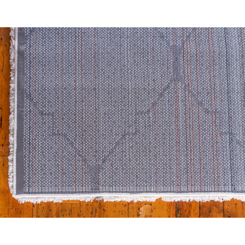 Moroccan Shag Oriental Indoor Rug, Square 8'