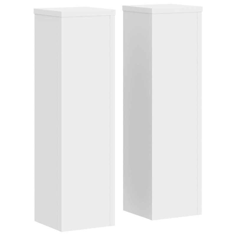 Plant Stand 1 Tier Set of 2, White