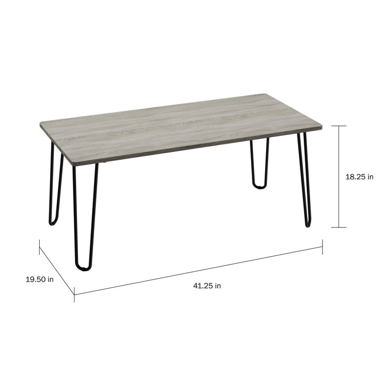 Four Leg Coffee Table, Grey