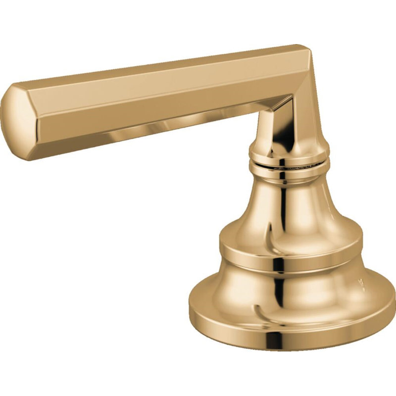 Beauclere™ Widespread Lavatory Faucet With Low Spout, Brilliance Polished Gold, Lever Handle