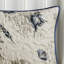 Courtepointe réversible en microfibre bleue avec motifs corail, double / grand, bleu, broderie-116011265