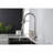Kitchen Faucet With Pull Down Sprayer Brushed Nickel, High Arc Single Handle Kitchen Sink Faucet With Deck Plate, Commercial Modern Stainless Steel Kitchen Faucets