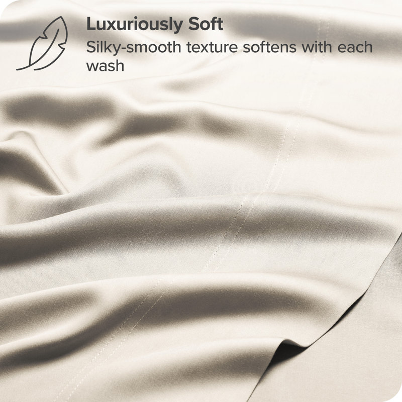 Queen Sand Bamboo Rayon Deep Pocket Sheet Set