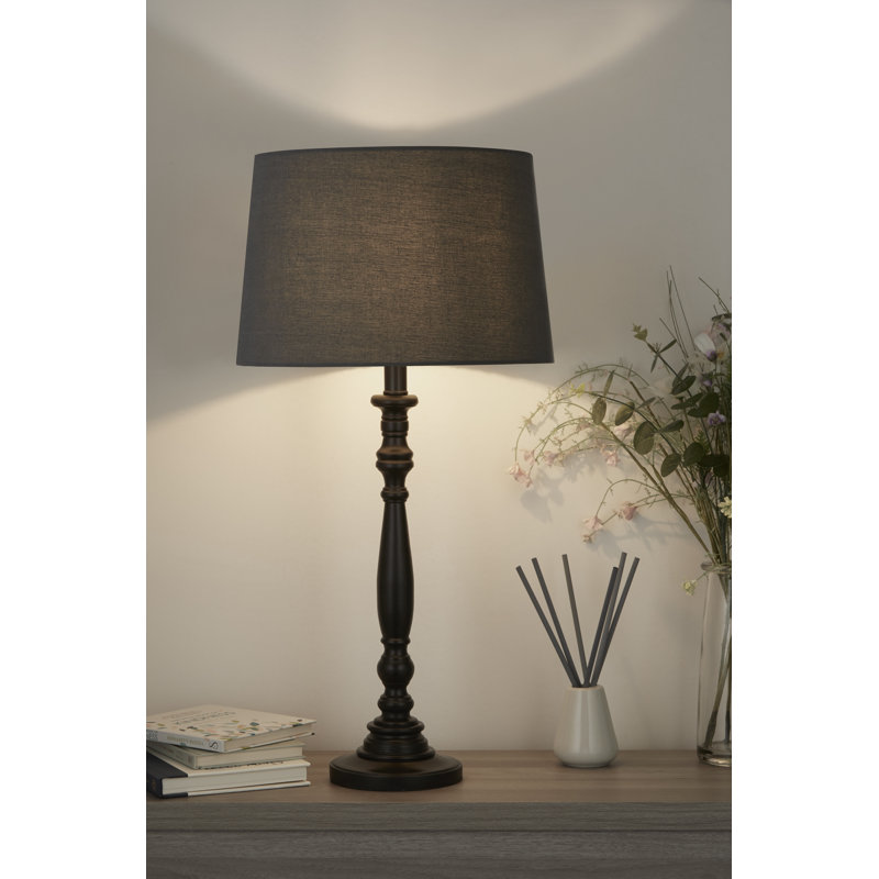 20cm H Polyester Empire Lamp Shade ( Clip On ) in Grey
