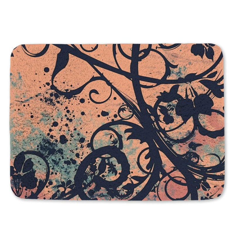 Giric Microfiber / Microsuede Non-Slip Bath Mat, 21"W x 34"L