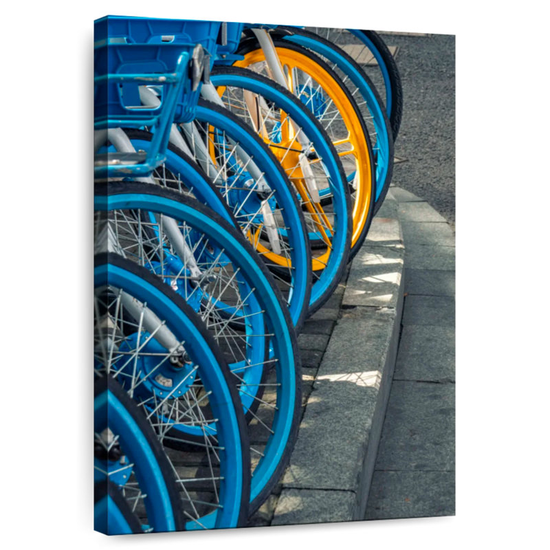 Mehar Solo Yellow Bicycle, 30" H x 20" W