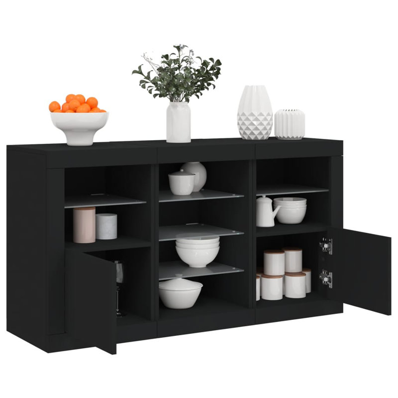 Azariyah 123cm Sideboard, Black