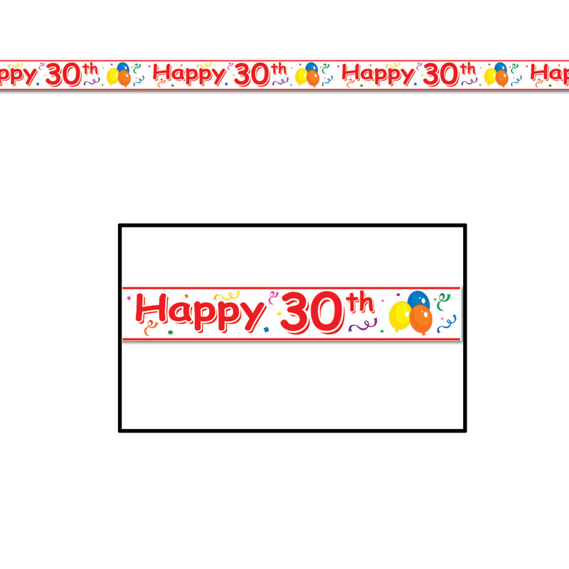 Ruban adhésif «Happy 30th Happy Birthday»
