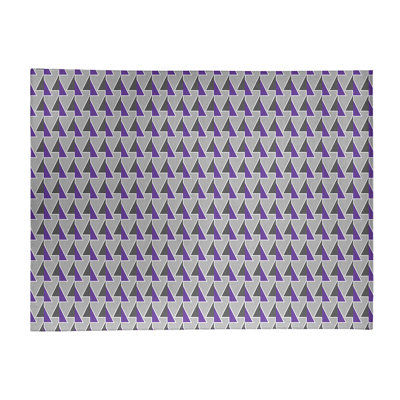 Tapis de zone gris/mauve shifted arrows