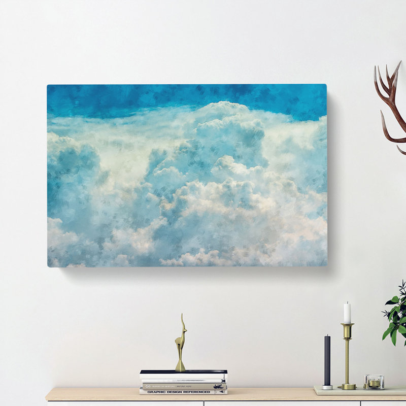 The Crisp Clouds - Wrapped Canvas, 60cm H x 91cm W x 3cm D