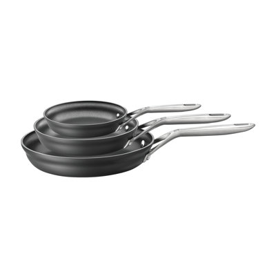 Zwilling Motion Hard Anodized 3-piece Aluminum Nonstick Fry Pan Set