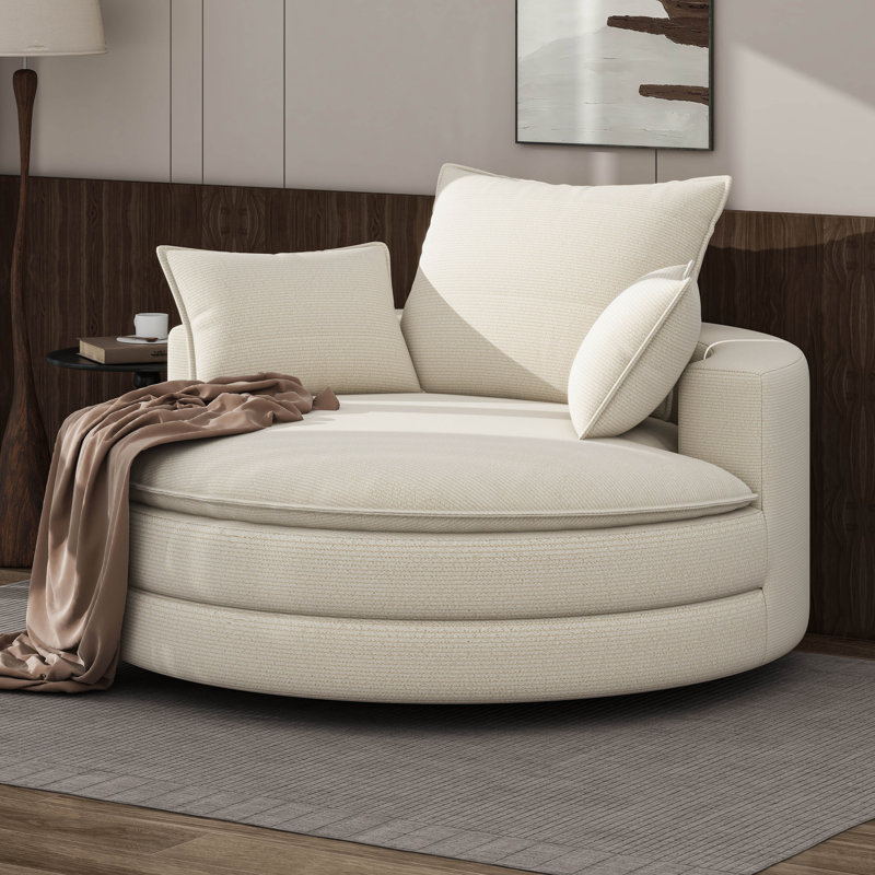 Chaise pivotante 360 °, Beige