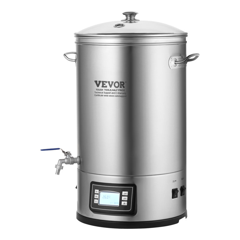 Bouilloire en acier inoxydable 9 gallons VEVOR