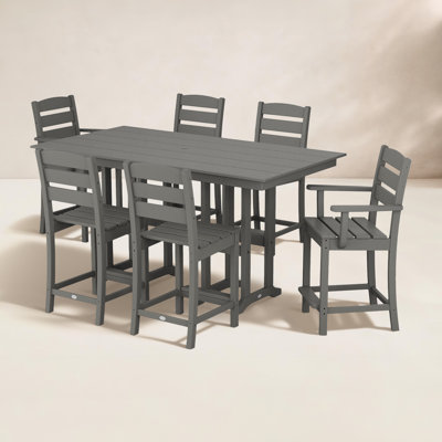POLYWOOD® Lakeside 72" Patio Dining Set