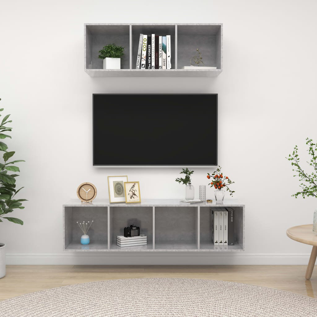 Dread Unfinished Floating TV Stand for TVs up to 88"