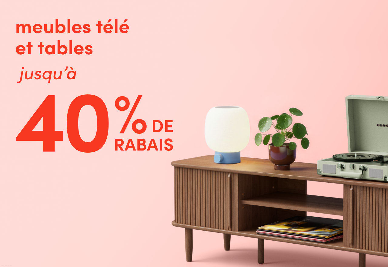 meubles télé et tables en solde