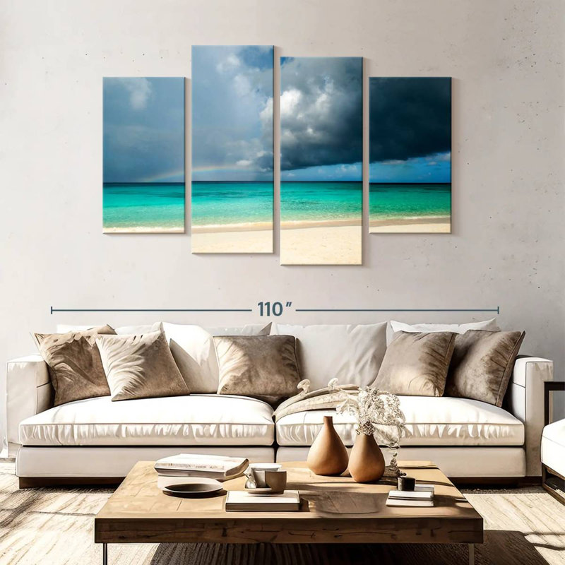Ocean Cloudscape Rainbow, 54" H x 84" W