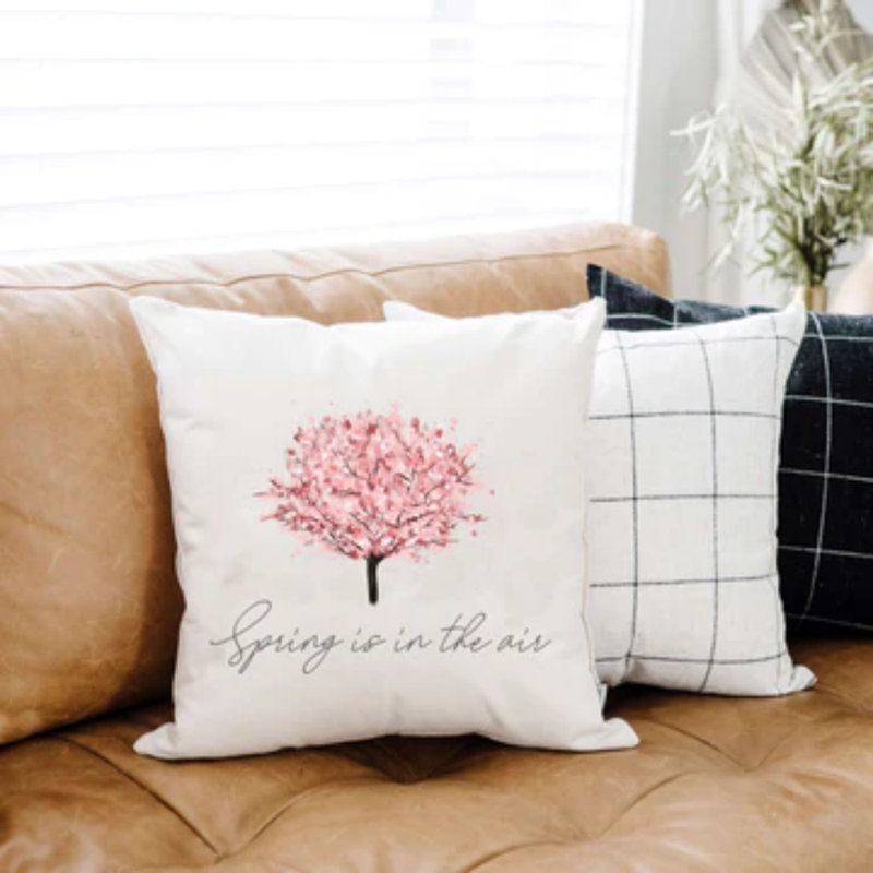  Cherry Blossom Tree - Throw Pillow