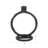 Single Circle Aluminum Candlestick in Black