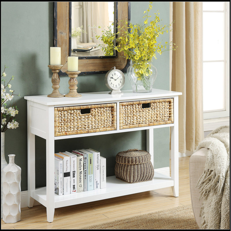 Console Table with 2-Drawer