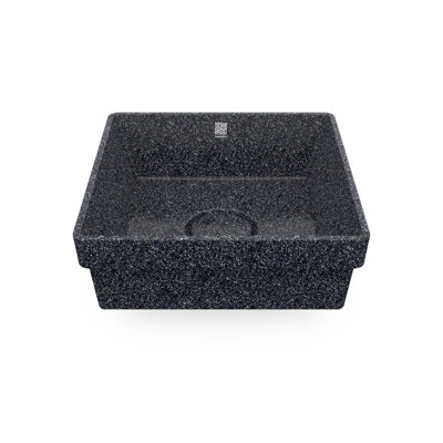 Woodio Cube40 15.748'' Wood Square Bathroom Sink