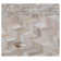 Mosaic Leather Cowhide Chevron Area Rug in Light Beige