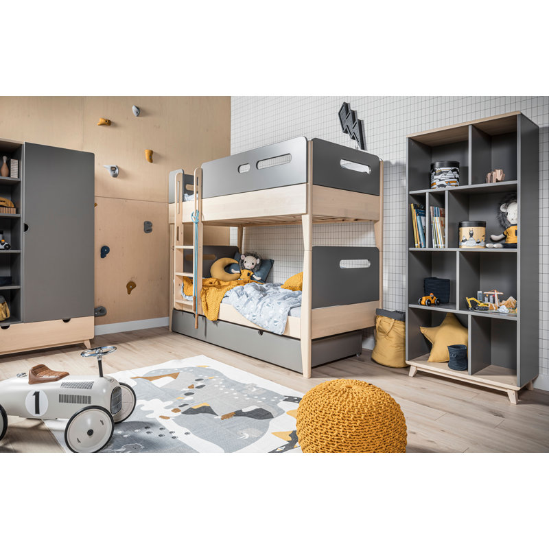 Maven children's bed, 90 x 190 cm, Grey