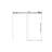 Frameless Single sliding shower door-121607596