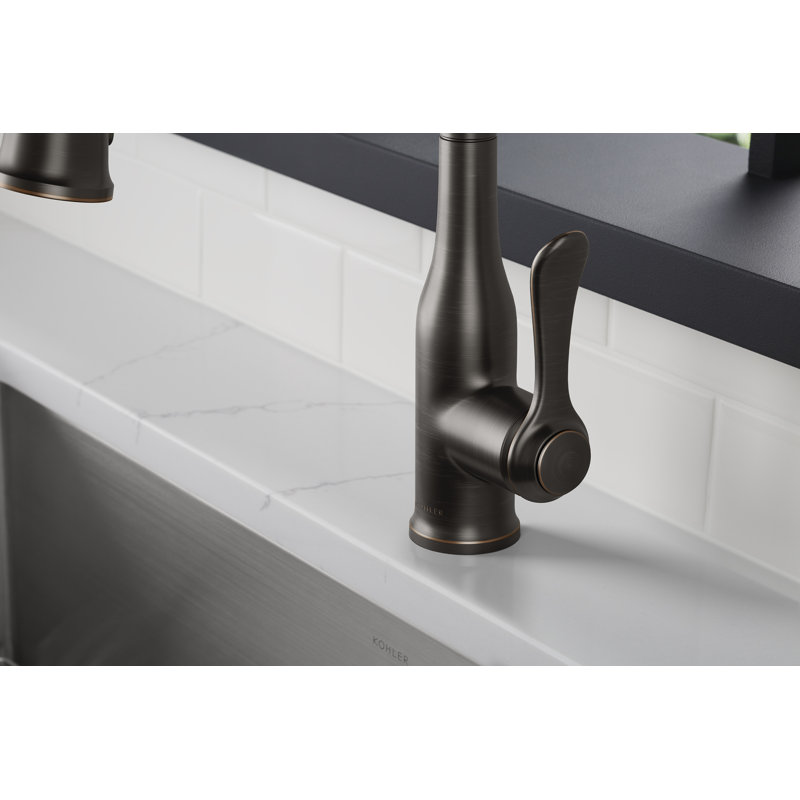 Motif Pull-Down Kitchen Faucet with Soap/Lotion Dispenser, Oil Rubbed Bronze