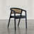 Nordic Ridge Modern Rustic 7 Piece Live Edge Dining Set With Rattan Back Chairs
