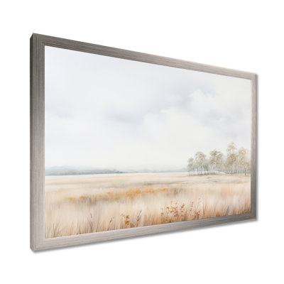 Paysage de prairie, minimalisme - prairie, art mural