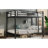 Full Over Metal Bunk Bed In Black, Suitable For Teens And Adults, Space - Saving, Noise Reduced, Long Lasting Coating Black Bed, Saving Solution, Sleep, Design With High Rails, Simple Installation-1026981449-1026981448