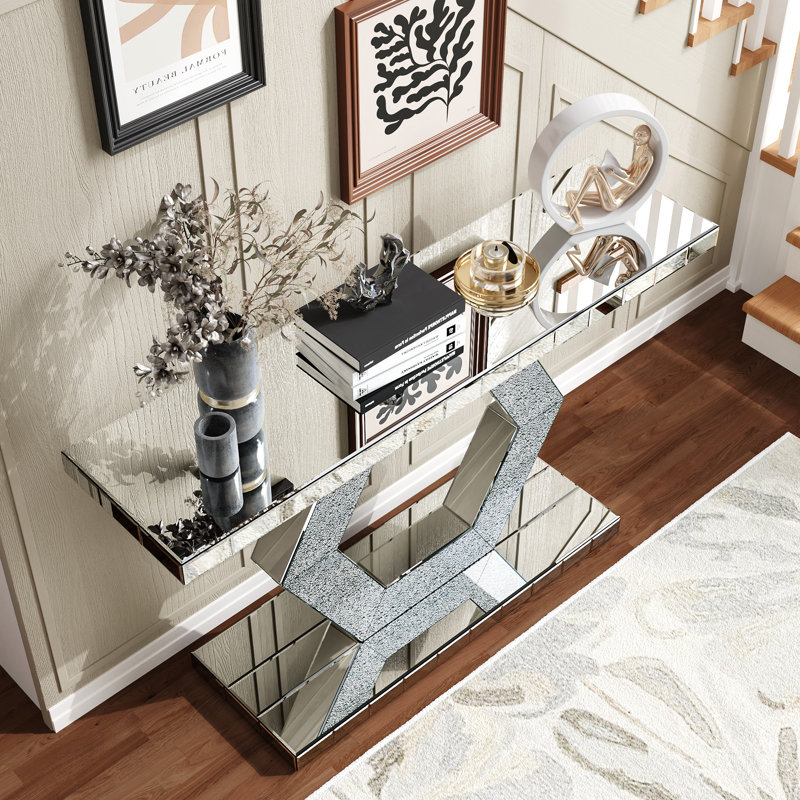 Miroir hexagonal en cristal Sparkling