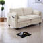 Canapé compact 2 places USB Chenille beige-137377965