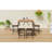 5-Piece Outdoor Acacia Wood Bar Height Table And Four Stools With Cushions, Garden PE Rattan Wicker Dining Table, High-Dining Bistro Set, All-Weather Patio Furniture
