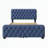 Upholstered Metal Storage Bed