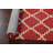 Geometric Handmade Tufted Wool Red/Beige Area Rug