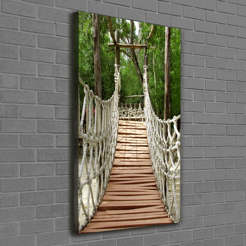 Rope Bridge - Wrapped Canvas Print