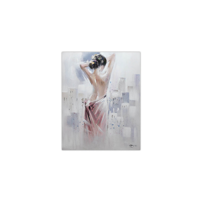 Hand -painted acrylic painting Señorita