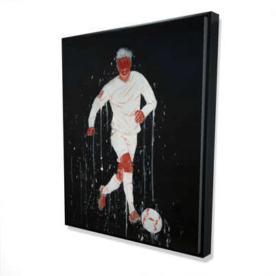 Soccer Player Print On Canvas