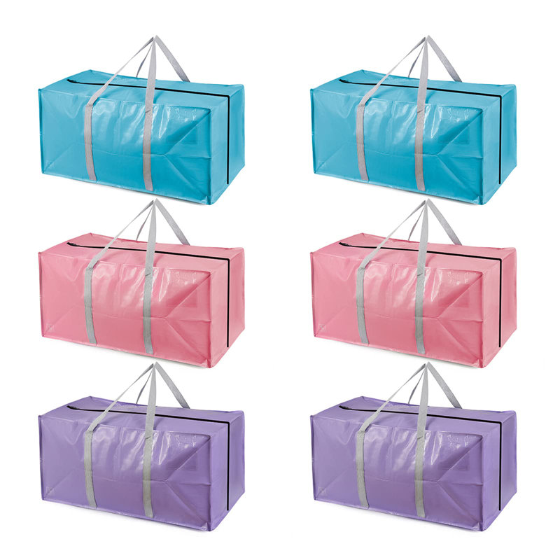 Sac de rangement en tissu Rebrilliant, 104 pintes, Bleu / Rose / Mauve