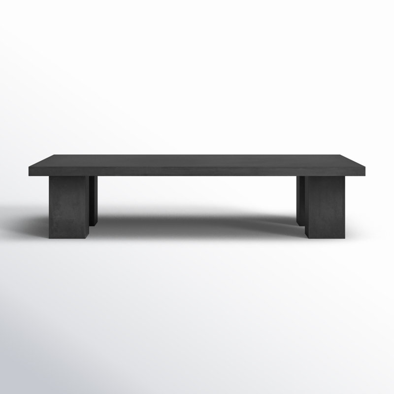 Maximus Coffee Table, 16" H x 71" L x 35" W, Black