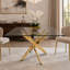 Table rectangulaire moderne en verre trempé de 120 cm (47,24 po)-270068261