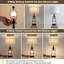 Lampe de table tactile avec veilleuse noire