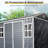 Resin Outdoor Storage Shed Waterproof Shed With Floor & Two Windows & Lockable Door, Tool Shed For Garden, Patio, Backyard-114759290-114759287