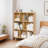 31.5" Bookcase Sideboard Storage Shelf 3-Shelf 8-Module with 4 Solid Wood Legs-191981091