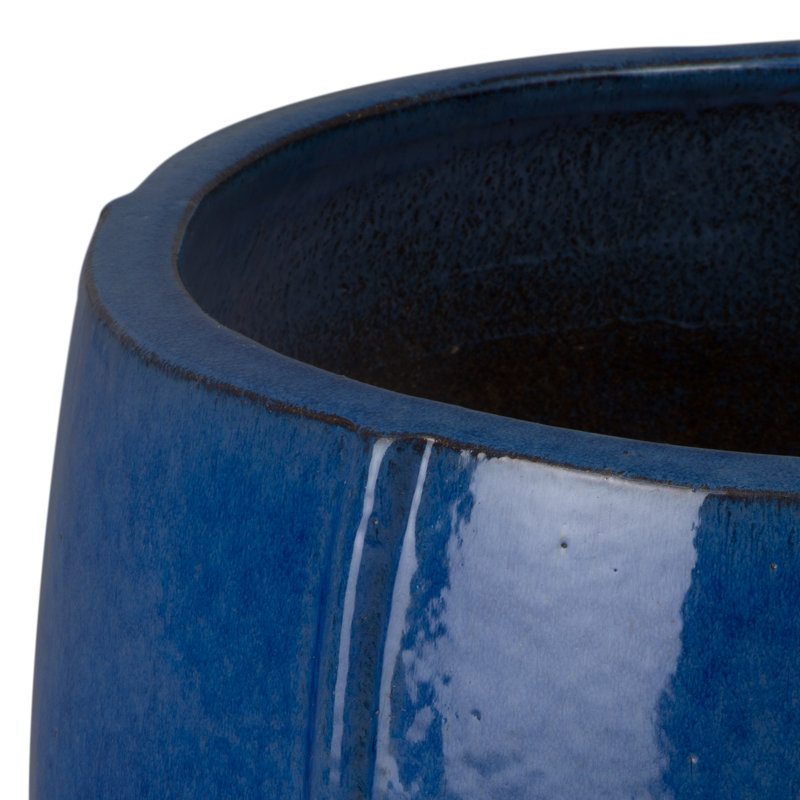 CREST PLANTER, SNOW, Blue, 20" H x 21" W x 21" D