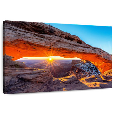 Lumière du soleil arquée Alvord Mesa