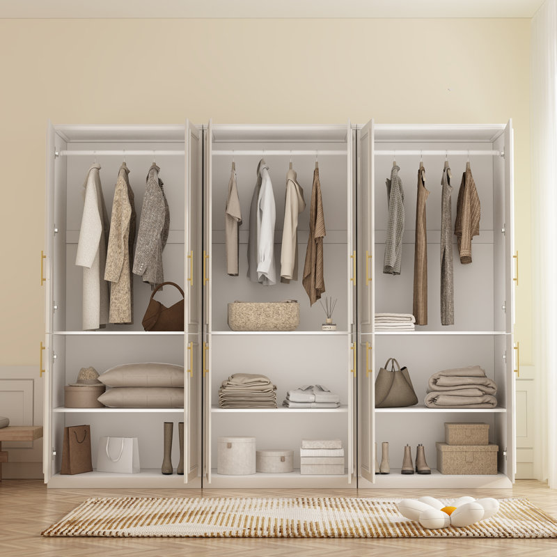3 Piece Closet System With Shelves