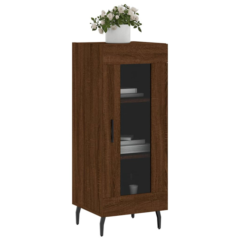 Marayla 1 - Door Rectangle Accent Cabinet, Brown/Oak